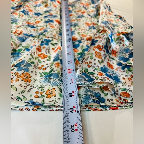 Wildfox Sydney Floral Ruffle Mini Skirt, Size Medium, Blue Floral, NWOT - Picture 5 of 8